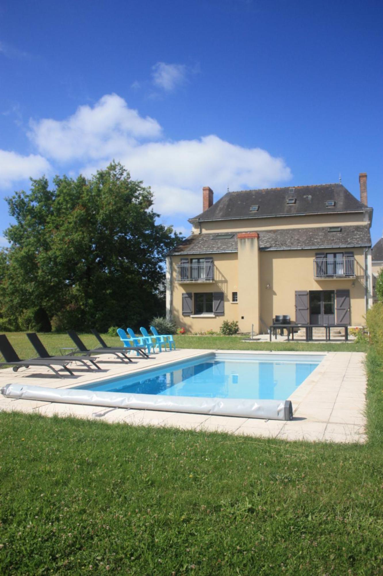 Villa Le Printemps, Maison 15 Pers Avec Piscine Cheviré-le-Rouge エクステリア 写真